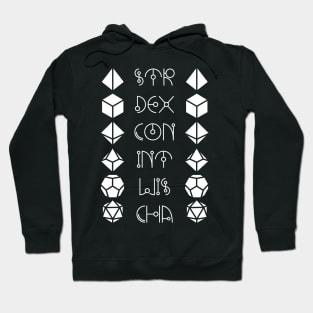 Character Abilities Dice Hoodie